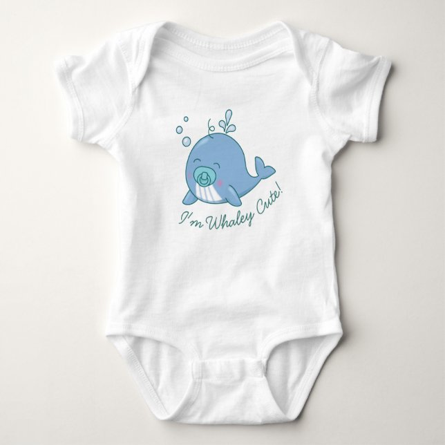 Body Cute baleine Baby shower Whaley mignonne garçon bl (Devant)