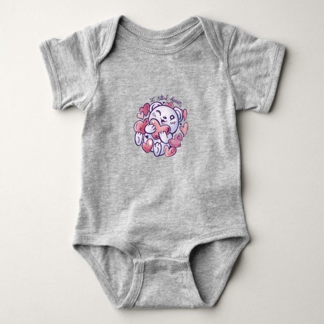 Body Cute Bear I Steal Hearts Valentine T-Shirt (Devant)