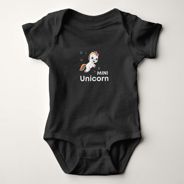 Body Cute bébé licorne Moderne (Devant)