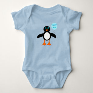 Body Cute Blue Baby Boy Penguin Creeper personnalisé