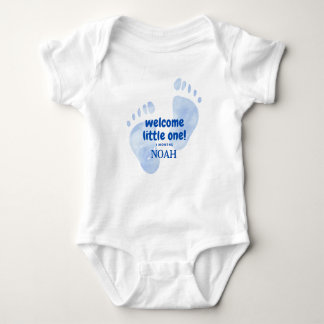 Body Cute Blue Baby Feet Welcome Little One Nursery Des