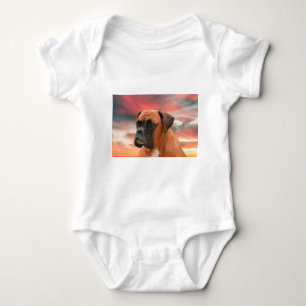 Body Cute Boxer Dog Eau Couleur Huile Peinture Art