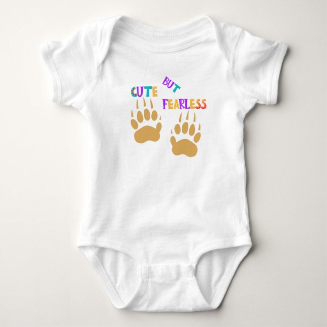 Body Cute But Fearless Honey Badger Baby bodysuits (Devant)