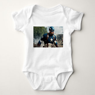 Body Cute Captain America Baby Bodysuit