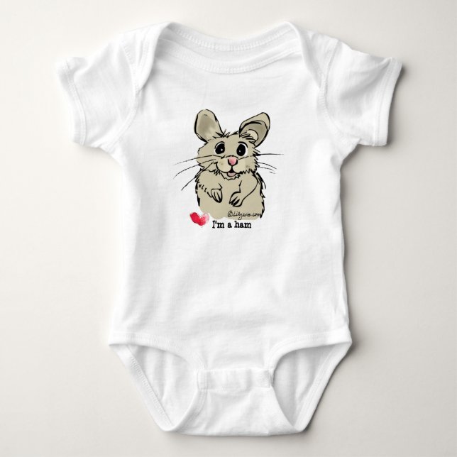 Body Cute Cartoon Hamster Baby Creeper (Devant)