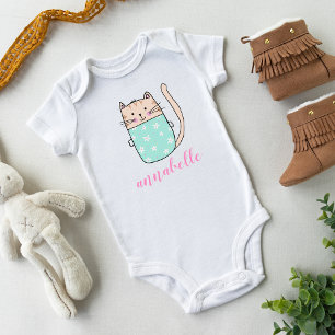 Body Cute Cat Illustration Baby Girl Name