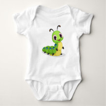 Cute Caterpillar Baby Bodysuit 2