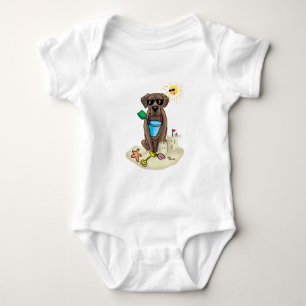 Body Cute Chien Summer Beach Chocolat Labrador Retrieve
