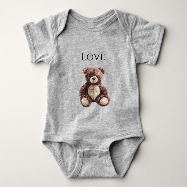 Body Cute Chocolate Brown Teddy Bear (Devant)