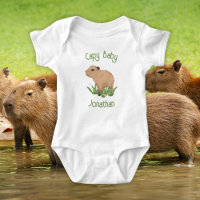Cute Cute Capybara Pun Baby Boy Nursery Décor