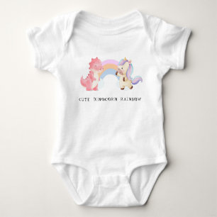 Body Cute Dinosaur Unicorn arc-en-ciel pastel