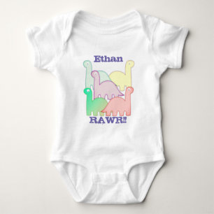 Body Cute Dinosaures Pastel Coloré