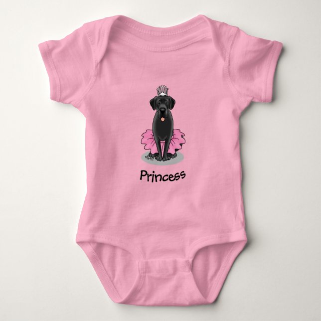 Body Cute Dog Ballet Princess Black Labrador Retriever (Devant)