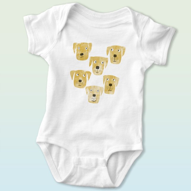 Body Cute et Goofy Golden Labrador Retriever Chien (Golden labrador retriever dog baby bodysuit)