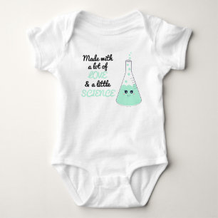 Body Cute Fabriqué Avec Amour Et Science Bécher Vert