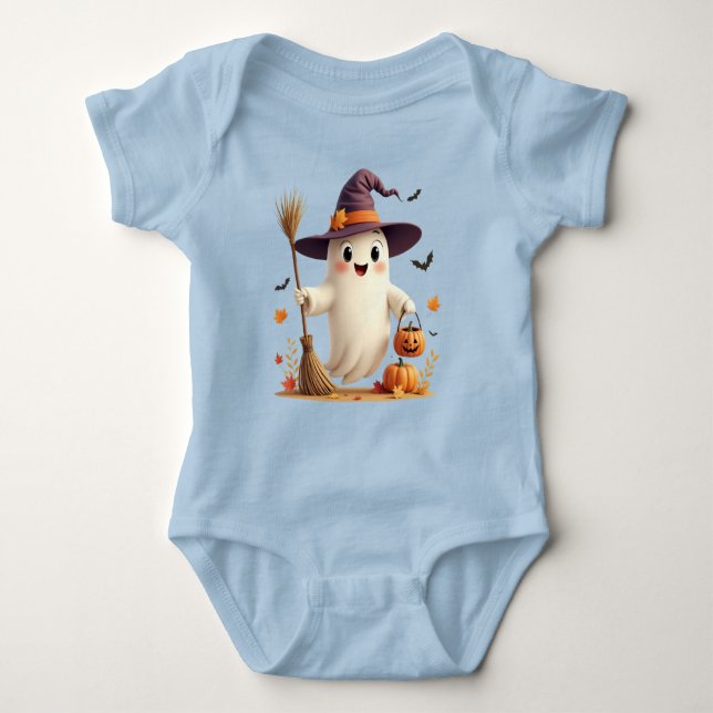 Body Cute Ghost Halloween Baby Bodysuit (Devant)