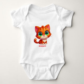 Body Cute Ginger Tabby Kitten Cartoon