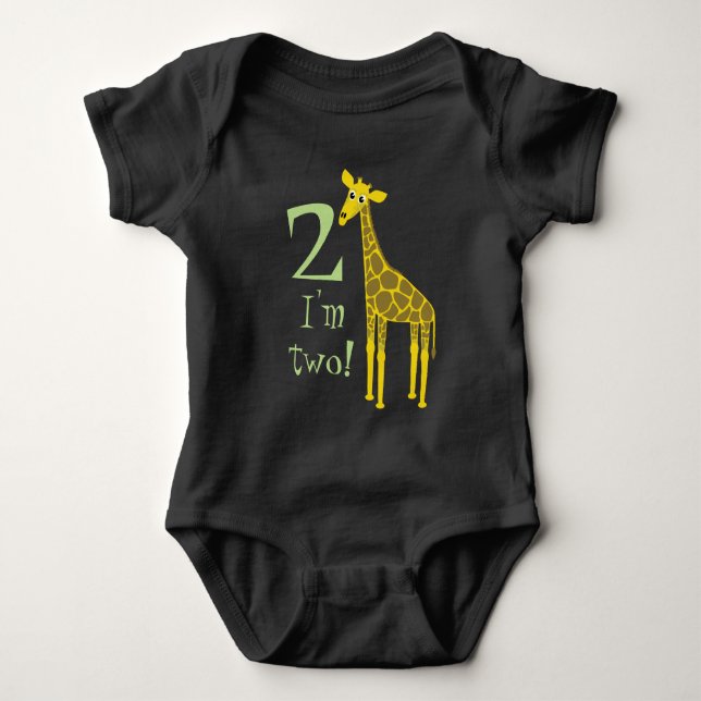 Body Cute Giraffe 2e anniversaire (Devant)