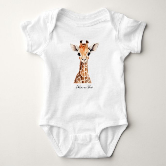 Body Cute Giraffe Jungle Baby Shower Party Beautiful (Devant)