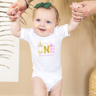 Body Cute Girl Magique Unicorn 1er anniversaire