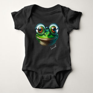 Body Cute grenouille portant des lunettes surdimensionn