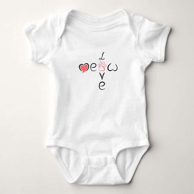Body Cute Heart Paw Print Design for Pet Lovers (Devant)
