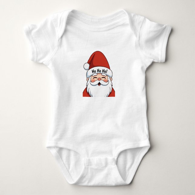 Body Cute Ho Ho Ho Santa Holiday Illustration (Devant)