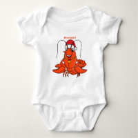 Cute joyeux homard portant le dessin du casquette