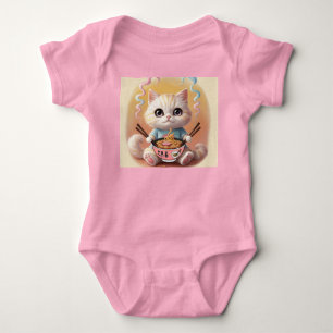 Body Cute Kawaii Ramen Chat Baby Bodysuit - Adorable No