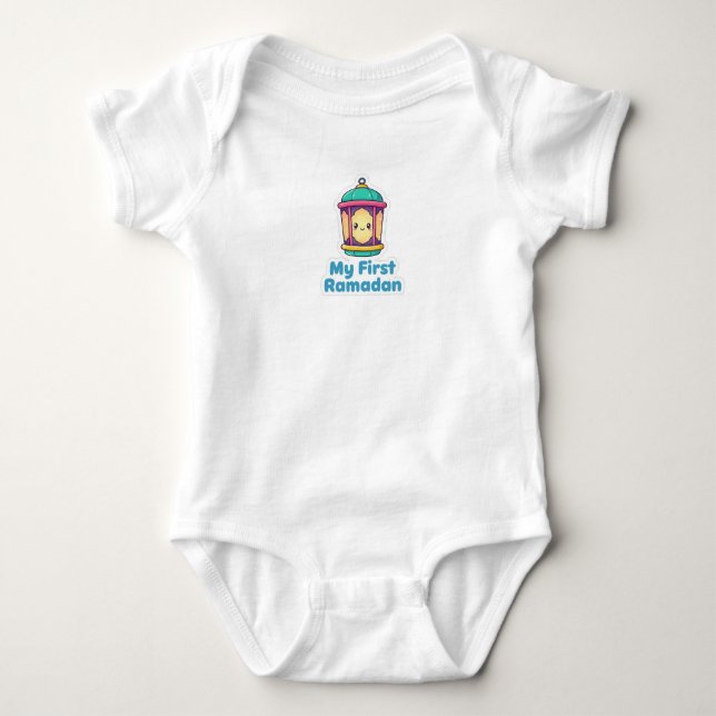 Body Cute Lantern My First Ramadan Baby Bodysuit (Devant)