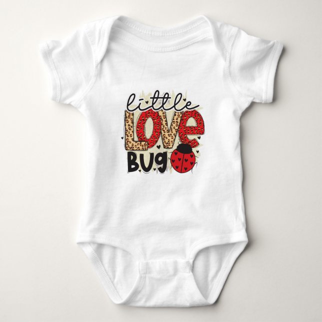 Body Cute Little Lovebug Valentine Love Baby Bodysuit (Devant)