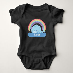Body Cute Little Whale et Rainbow personnalisée