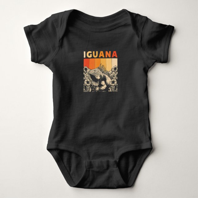 Body Cute Lizard Iguana Reptil Cadeau Iguana (Devant)