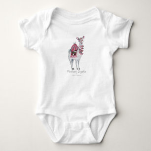 Body Cute Llama Animal   Baby Girl   Bodysuit