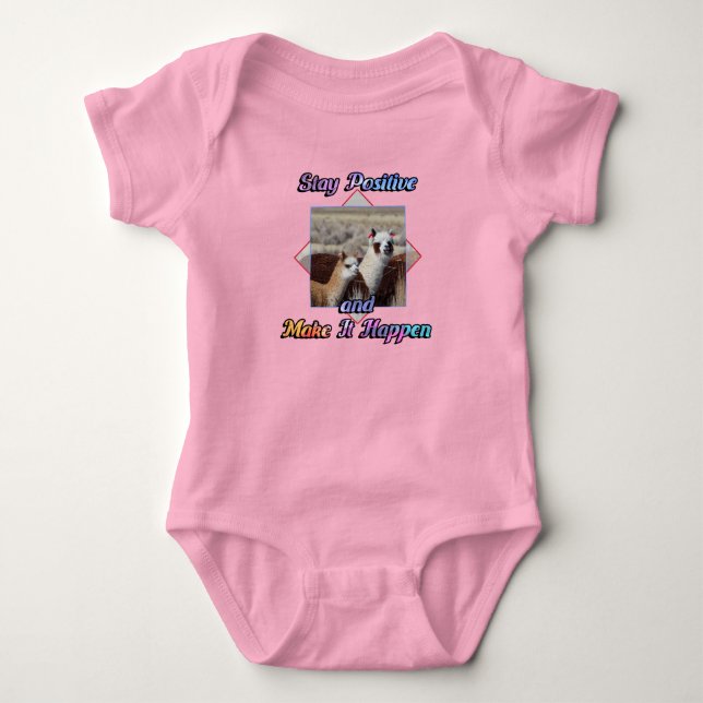 Body Cute Llama Lover Restez Positif (Devant)