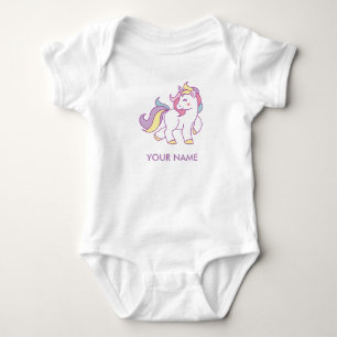 Body Cute Magique Unicorn couleur pastel Personnalisé