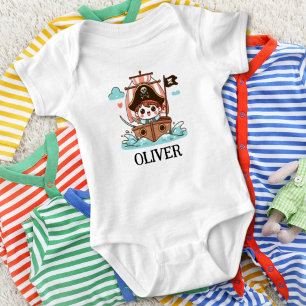 Body Cute marin pirate enfant et bateau pirate