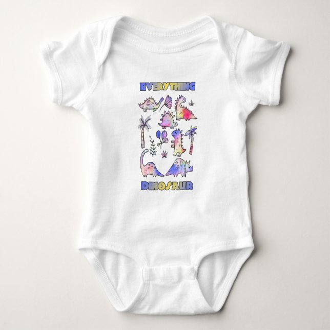 Body Cute Multi Dinosaur Art coloré (Devant)