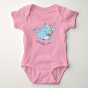 Body Cute Narwhal Baby shower Kawaii Whaley Rose Girl