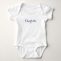 Cute Nom personnalisé texte marine bleu blanc