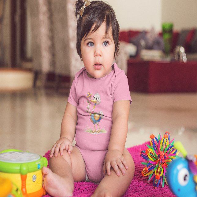 Body Cute Ostrich (Cute Ostrich Baby Bodysuit)