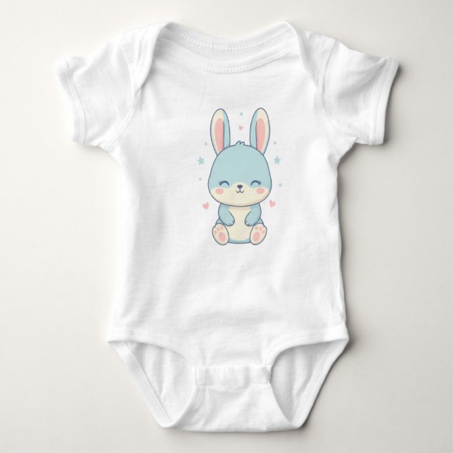 Body Cute Pastel Bunny Baby Onesie (Devant)