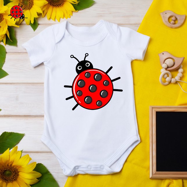 Body 🐞 🐞 Cute pickleball ladybird Baby Bodysuit (Créateur téléchargé)