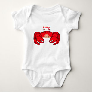 Body Cute red crab cartoon