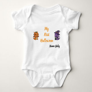 Body Cute Skeleton Dragon My First Halloween Baby