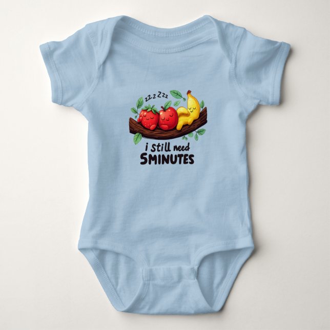 Body Cute Sleeping Fruits Baby Bodysuit (Devant)