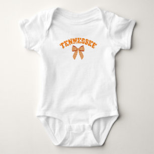 Body Cute Tennessee Orange Bow À damiers