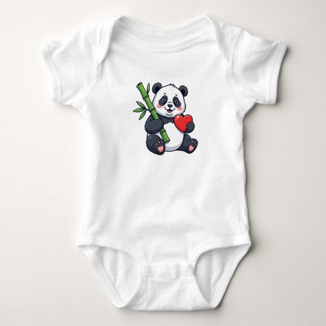 Body Cute Toddler Panda Design – Adorable Panda Illustr (Devant)