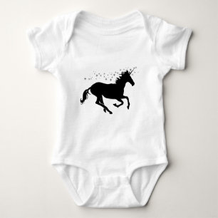 Body Cute Unicorn Running and Stars