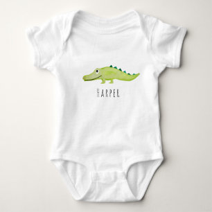 Body Cute Unisex Aquarelle Crocodile Safari sous le nom